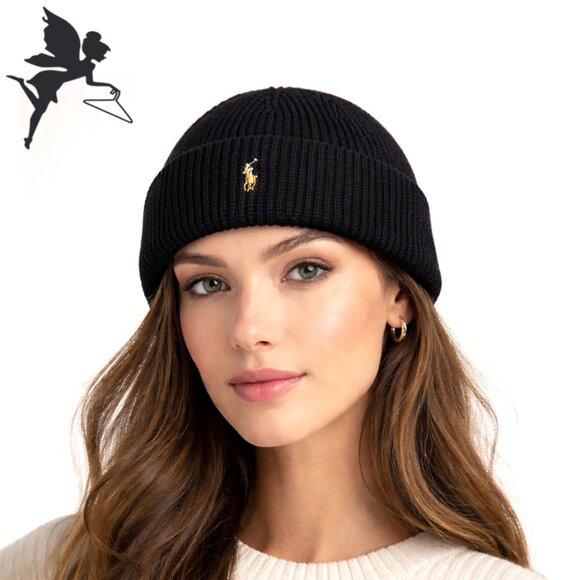 Polo Ralph Lauren Accessories - POLO RALPH LAUREN Signature Logo Ribbed Beanie